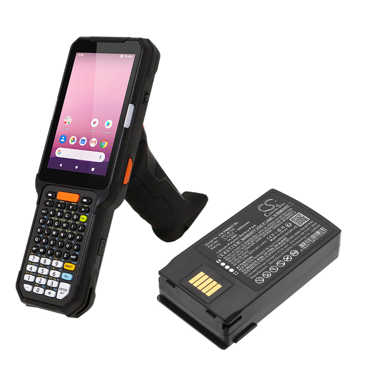 Replacement Battery for Point Mobile PM451 – Barcode Scanner – 4000mAh / 3.7V