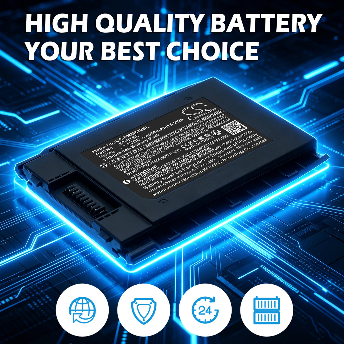 Replacement Battery for Point Mobile PM86 – Barcode Scanner – 4000mAh / 3.8V