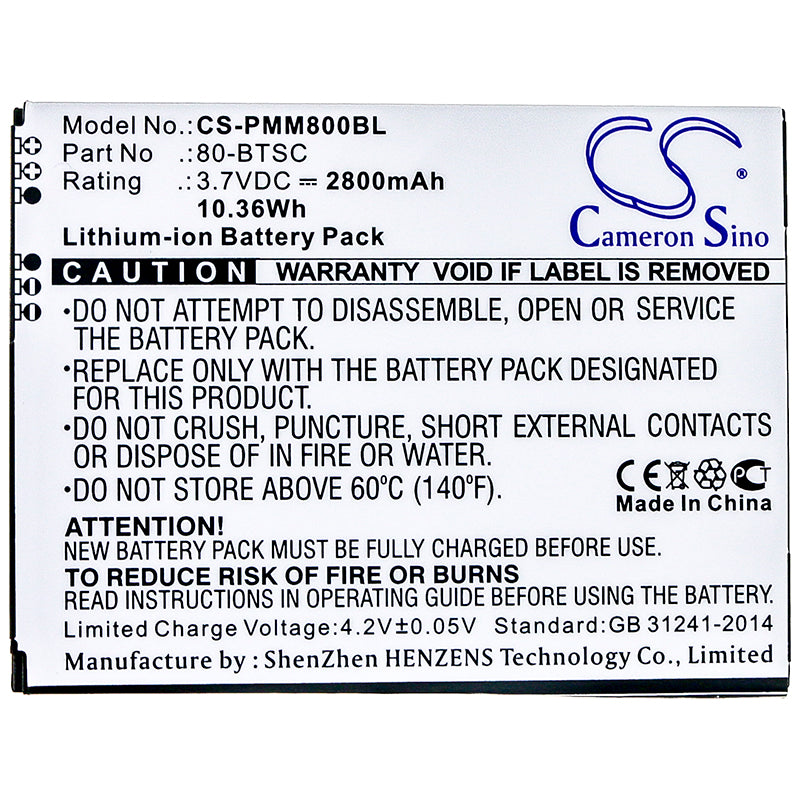 Replacement Battery for Point Mobile PM80 – Barcode Scanner – 2800mAh / 3.7V - image 3