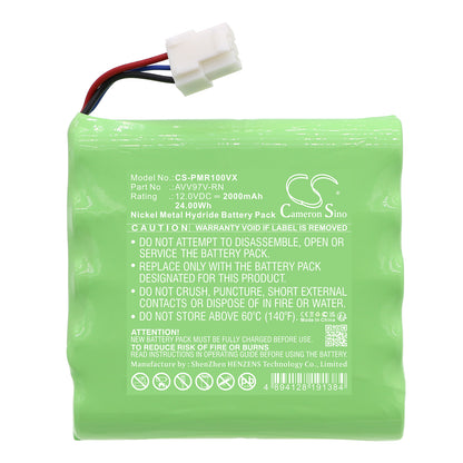 Replacement Battery for Panasonic MC-RM10-W – Vacuum – 2000mAh / 12V