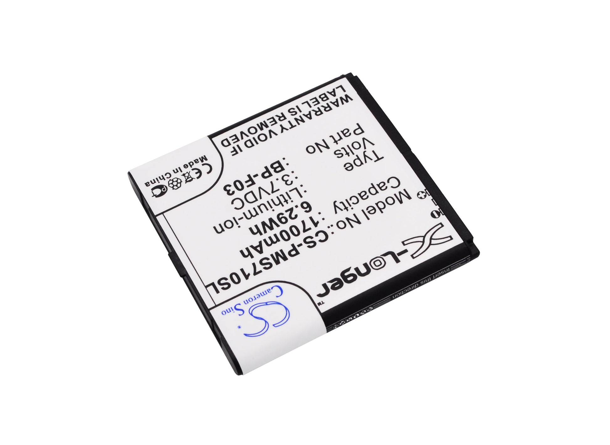 Replacement Battery for PHICOMM FWS 710 – Mobile, SmartPhone – 1700mAh / 3.7V - image 2
