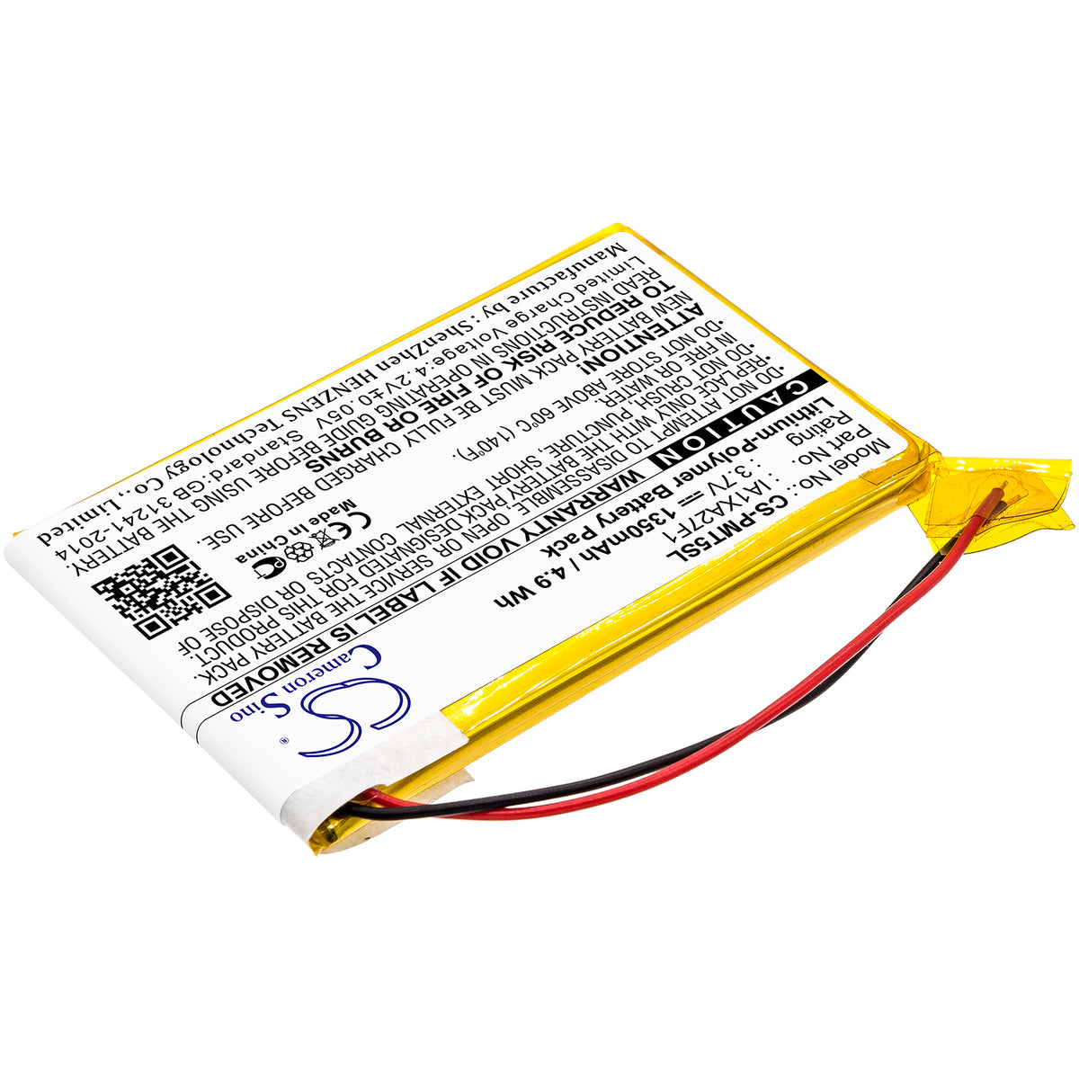 Replacement Battery for Palm Tungsten T5 – PDA, Pocket PC – 1350mAh / 3.7V