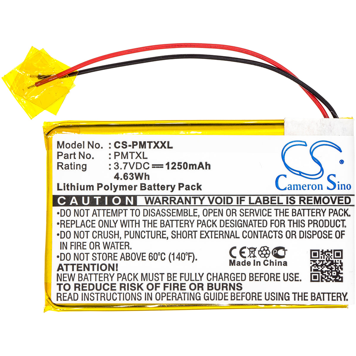 Replacement Battery for Palm Tungsten TX – PDA, Pocket PC – 1250mAh / 3.7V