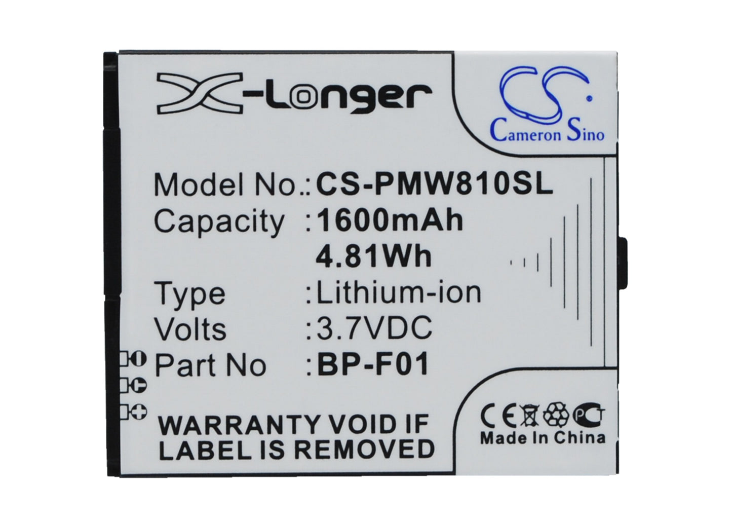 Replacement Battery for PHICOMM FWS610 – Mobile, SmartPhone – 1300mAh / 3.7V - image 1