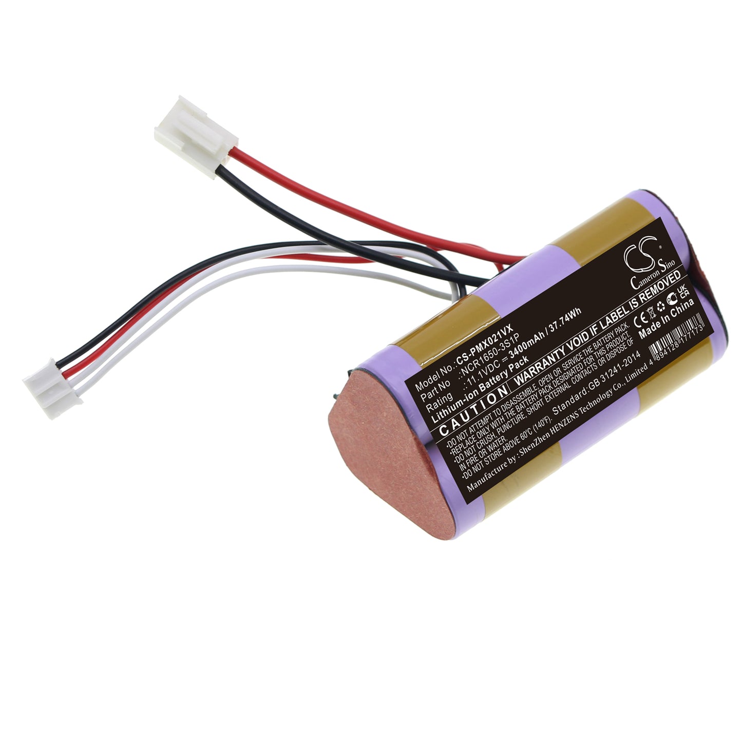 Replacement Battery for Plus Minus Zero  XJB-B021, XJC-Y010 Vacuum – 3400mAh / 37.74Wh