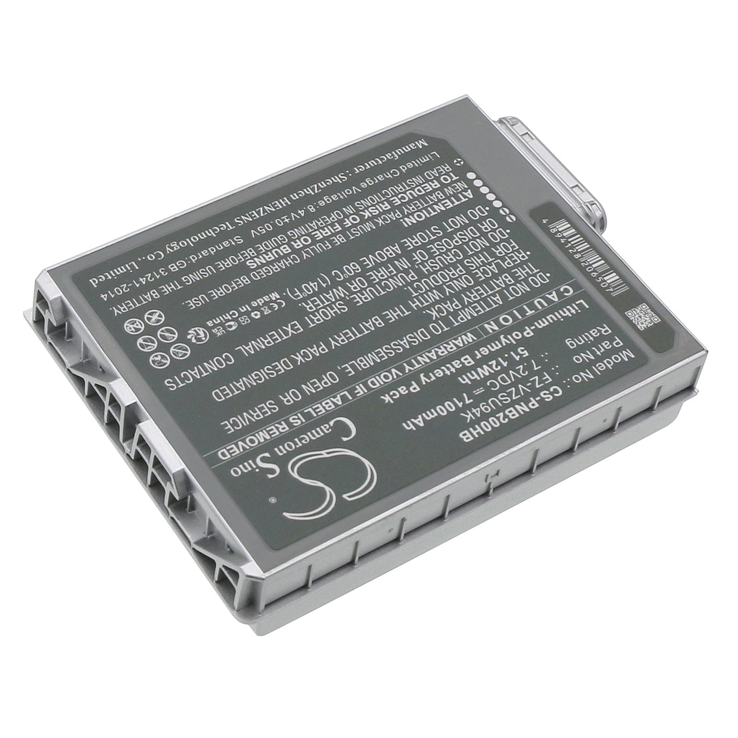 Replacement Battery for Panasonic  FZ-B2 – Notebook, Laptop – 5600mAh / 51.12Wh / 7.2V