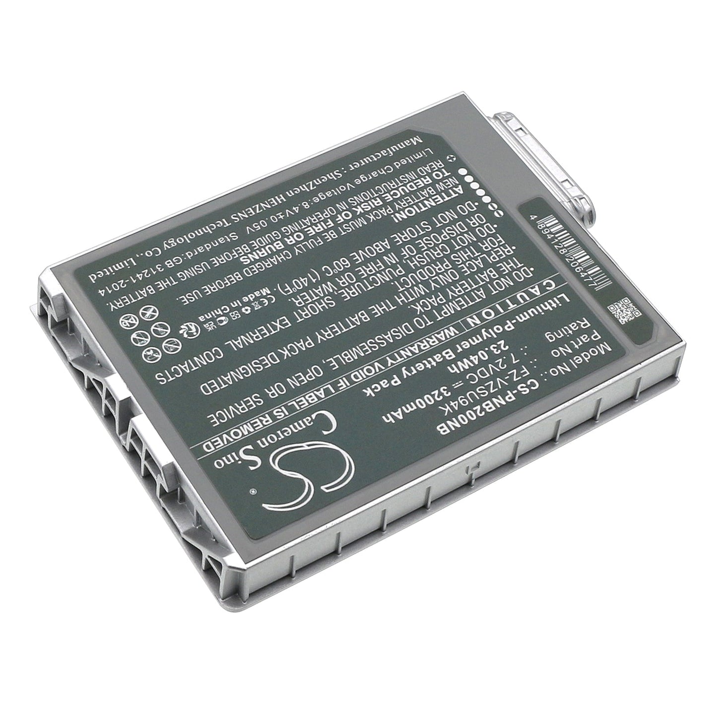 Replacement Battery for Panasonic  FZ-B2 – Notebook, Laptop – 3200mAh / 23.04Wh / 7.2V