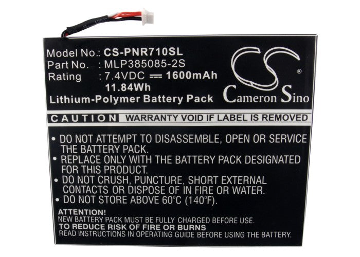 Replacement Battery for Pandigital | Velocity Multimedia Novel 7" – E-book, E-reader – 1600mAh / 7.4V