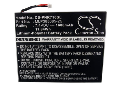 Replacement Battery for Pandigital | Velocity Multimedia Novel 7" – E-book, E-reader – 1600mAh / 7.4V
