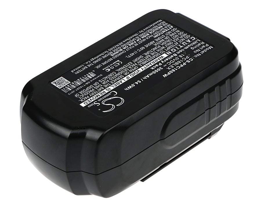 Replacement Battery for Porter Cable  PC18AG – Power Tools – 3000mAh / 54.00Wh / 18.0V