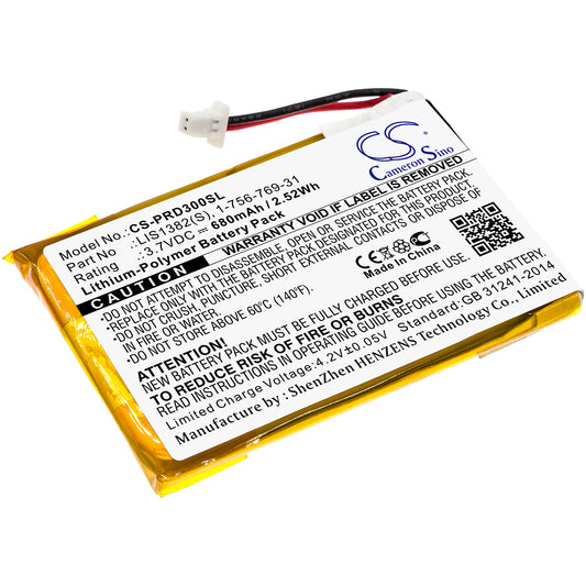Replacement Battery for Sony PRS-300 – E-book, E-reader – 680mAh / 3.7V