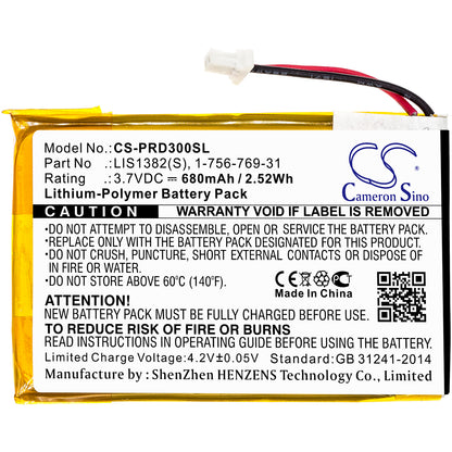 Replacement Battery for Sony PRS-300 – E-book, E-reader – 680mAh / 3.7V