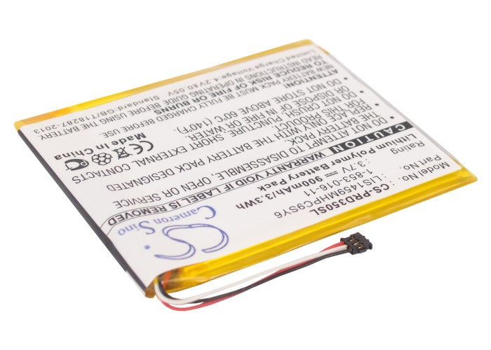 Replacement Battery for Sony PRS-350 – E-book, E-reader – 900mAh / 3.7V