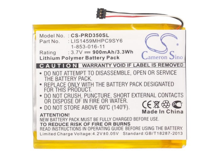 Replacement Battery for Sony PRS-350 – E-book, E-reader – 900mAh / 3.7V