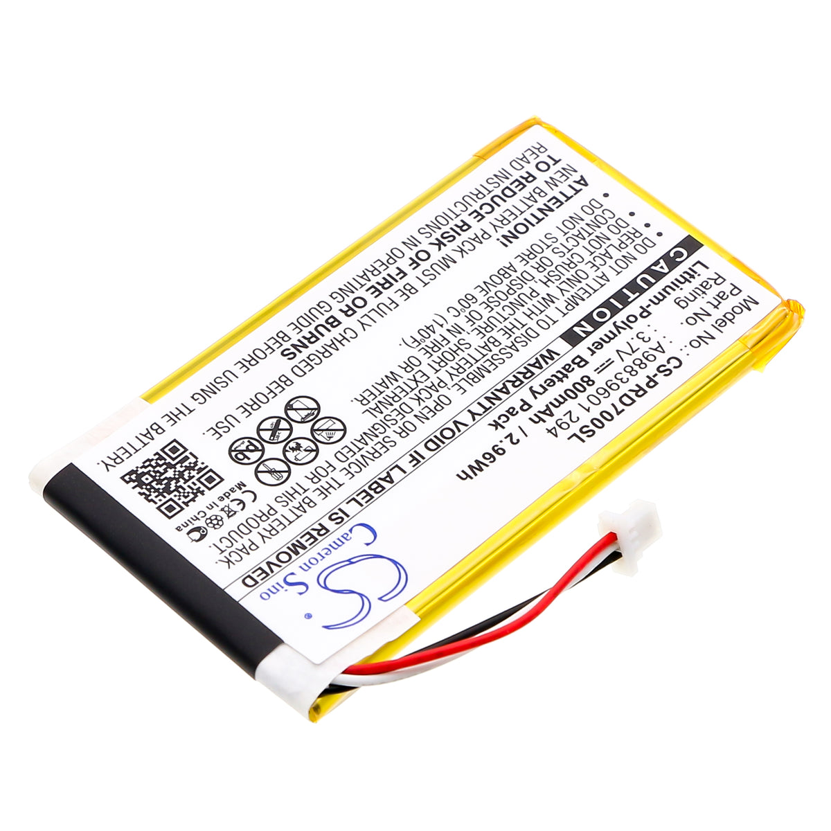 Replacement Battery for Sony PRS-700 – E-book, E-reader – 800mAh / 3.7V
