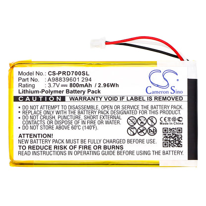 Replacement Battery for Sony PRS-700 – E-book, E-reader – 800mAh / 3.7V