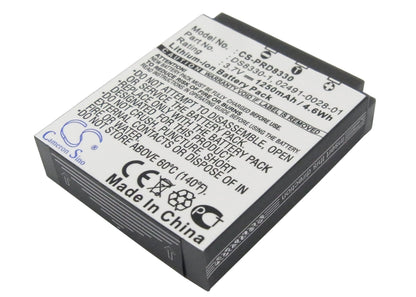 Replacement Battery for Megapix  Vx8 – Camera – 1250mAh / 4.63Wh / 3.7V