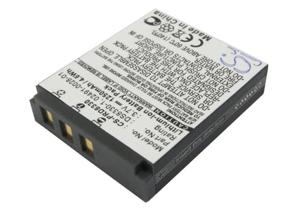 Replacement Battery for Acer  CP-8531 – Camera – 1250mAh / 4.63Wh / 3.7V