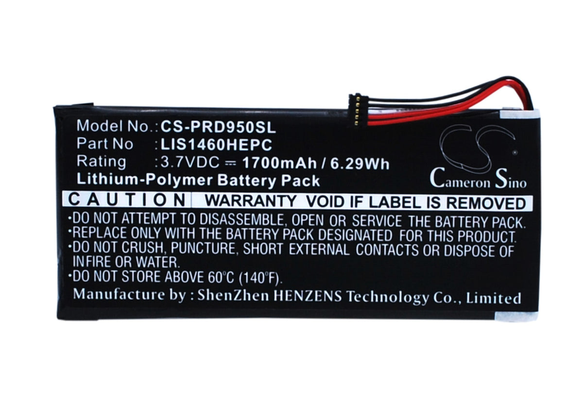 Replacement Battery for Sony PRS-950 – E-book, E-reader – 1700mAh / 3.7V