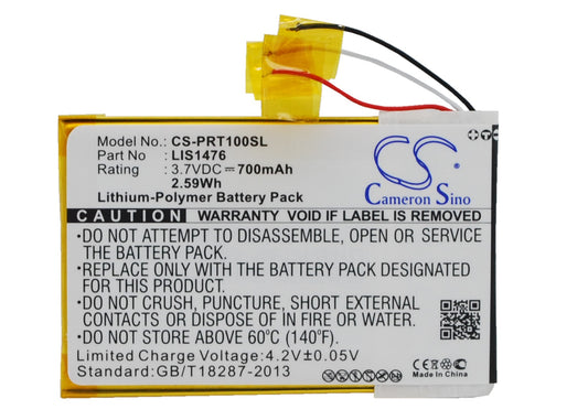 Replacement Battery for Sony PRS-T1 – E-book, E-reader – 700mAh / 3.7V