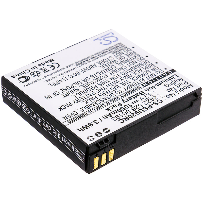 Replacement Battery for Philips Pronto TSU-9200 – Remote Control – 1050mAh / 3.7V
