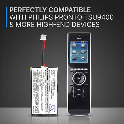 Replacement Battery for Philips Pronto TSU-9400 – Remote Control – 1700mAh / 3.7V
