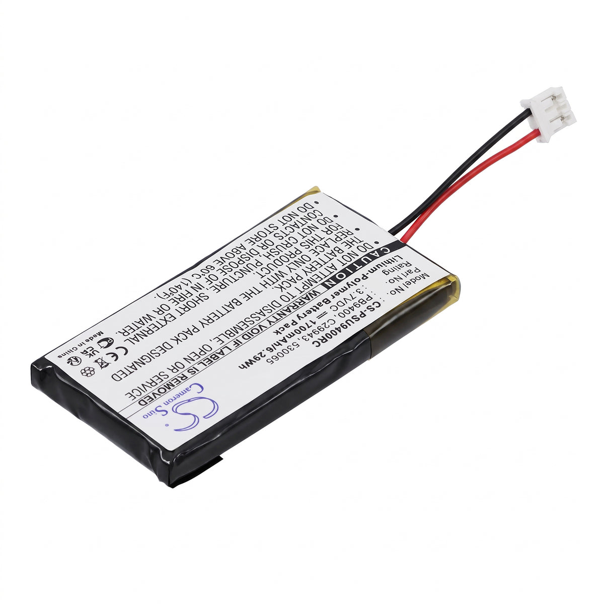 Replacement Battery for Philips Pronto TSU-9400 – Remote Control – 1700mAh / 3.7V