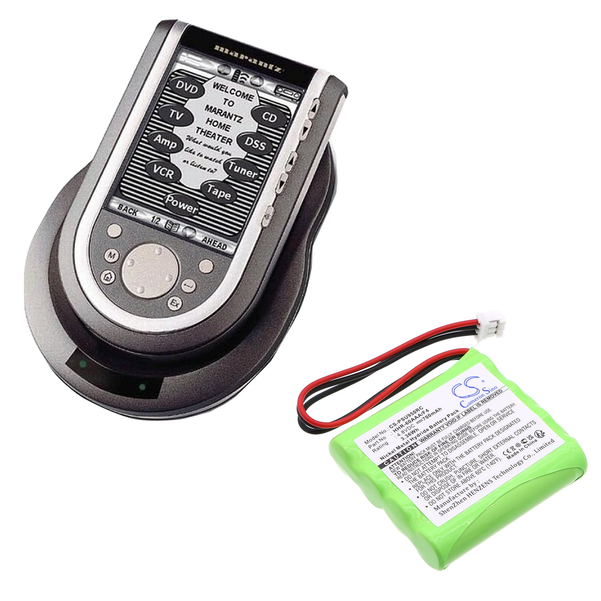 Replacement Battery for Philips | Marantz Pronto RU950 – Remote Control – 700mAh / 4.8V