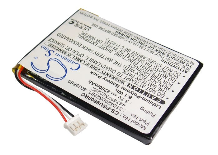 Replacement Battery for Philips Pronto TSU-9800 – Remote Control – 2200mAh / 3.7V