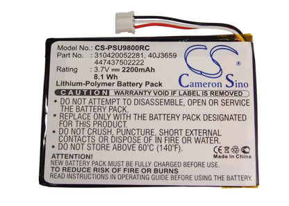 Replacement Battery for Philips Pronto TSU-9800 – Remote Control – 2200mAh / 3.7V