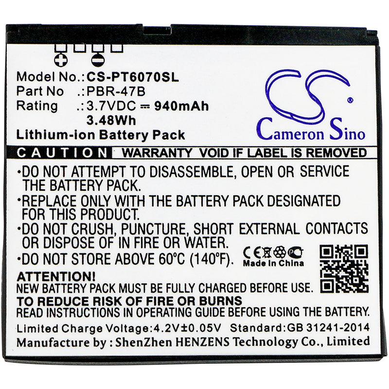 Replacement Battery for Pantech P6070 – Mobile, SmartPhone – 940mAh / 3.7V - image 3