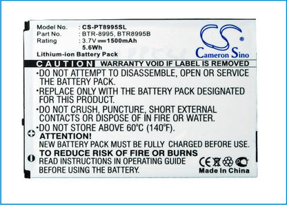 Replacement Battery for Pantech  ADR8995 – Mobile, SmartPhone – 1400mAh/5.6Wh / 3.7V