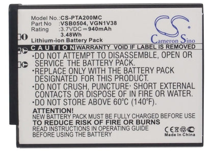 Replacement Battery for Panasonic HM-TA2 – Mobile, SmartPhone – 940mAh / 3.7V - image 5