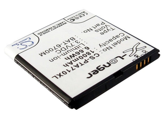 Replacement Battery for Pantech  IM-A710 – Mobile, SmartPhone – 1800mAh/6.66Wh / 3.7V
