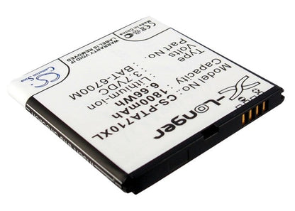 Replacement Battery for Sky  IM-A710 – Mobile, SmartPhone – 1800mAh/6.66Wh / 3.7V
