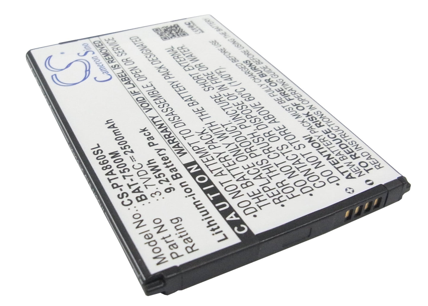 Replacement Battery for Pantech  IM-A860 – Mobile, SmartPhone – 2500mAh / 9.25Wh / 3.7V