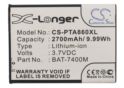 Replacement Battery for Sky  A860S 4G – Mobile, SmartPhone – 2700mAh/9.99Wh / 3.7V