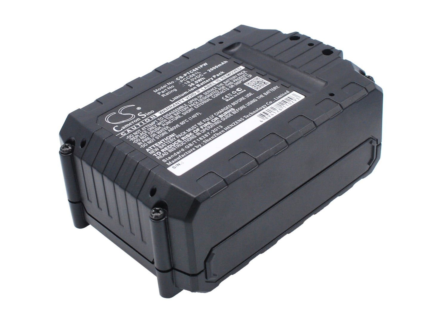 Replacement Battery for Stanley  FMC625D2 – Power Tools – 2000mAh / 36.00Wh / 18.0V