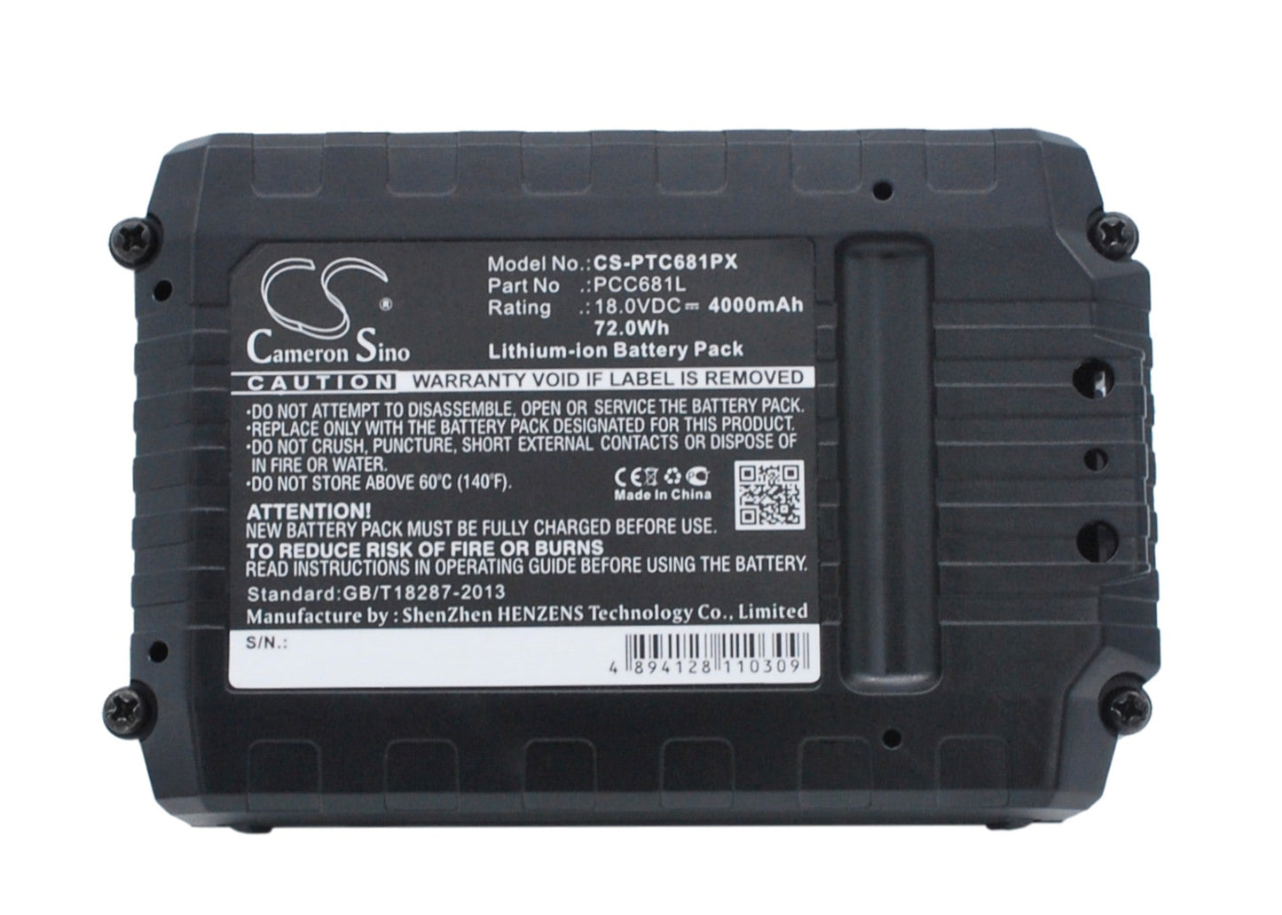 Replacement Battery for Porter Cable  PCC600 – Power Tools – 4000mAh / 72.00Wh / 18.0V
