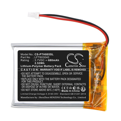 Replacement Battery for Philips  TAPH805 – Wireless Headset – 680mAh / 2.52Wh / 3.7V