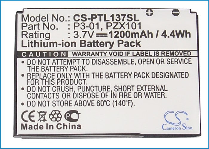 Replacement Battery for Pharos PTL137 – Mobile, SmartPhone – 1200mAh / 3.7V - image 5