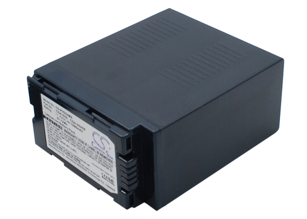 Replacement Battery for Panasonic AG-DVC62 – Camera – 7800mAh / 7.4V