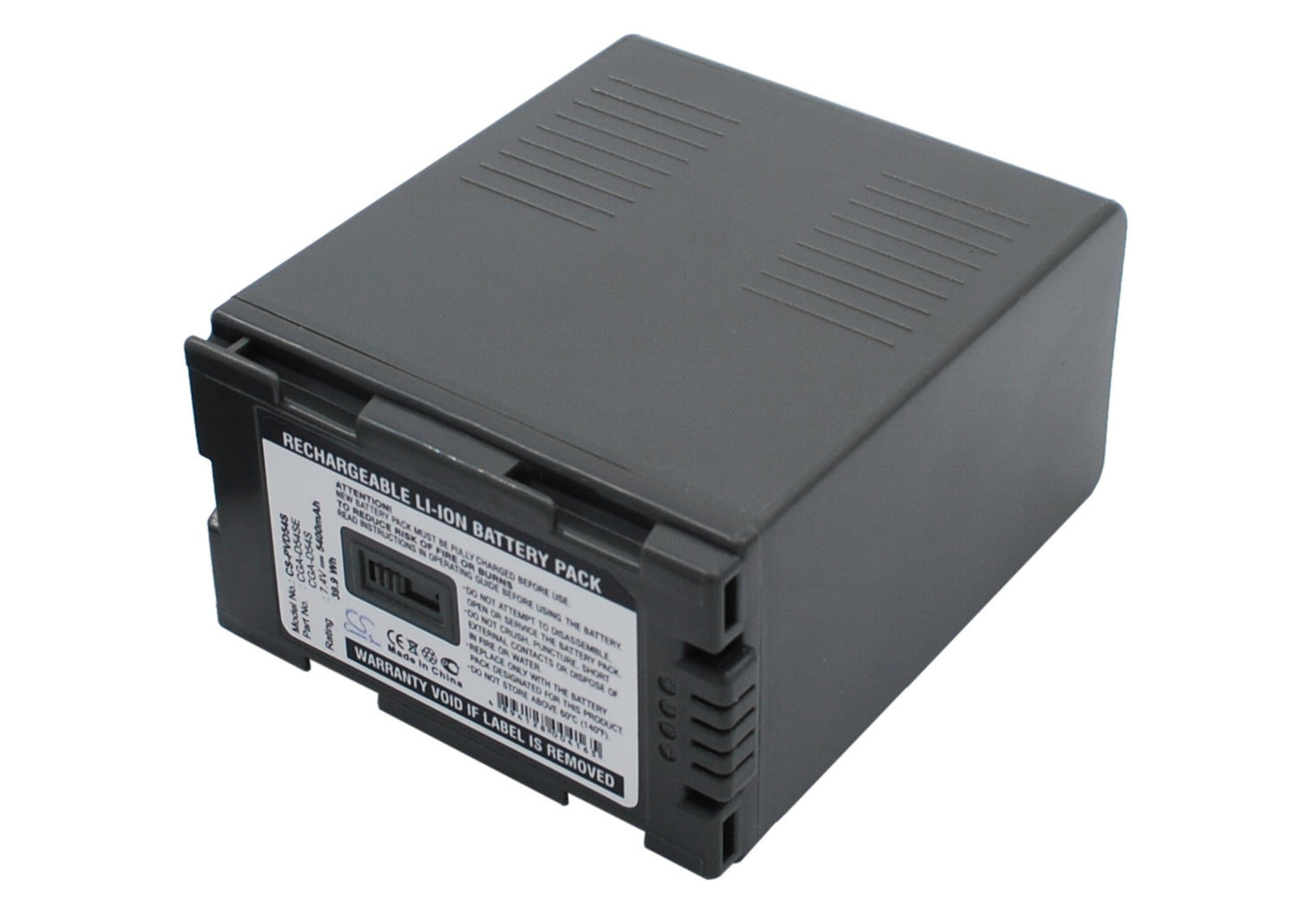 Replacement Battery for Panasonic  AG-AC-90 – Camera – 5400mAh / 39.96Wh / 7.4V