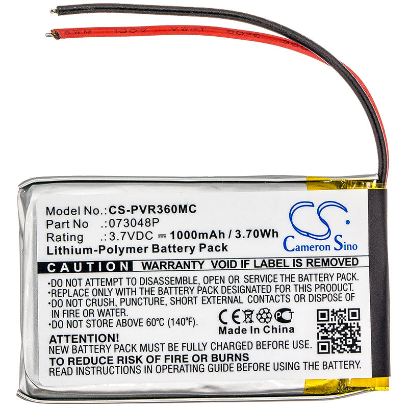 Replacement Battery for Polaroid  360 Dual Lens VR Camera – Camera – 1000mAh / 3.70Wh / 3.7V