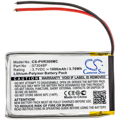 Replacement Battery for Polaroid  360 Dual Lens VR Camera – Camera – 1000mAh / 3.70Wh / 3.7V