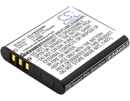 Replacement Battery for Panasonic  HX-WA03 – Camera – 770mAh / 2.85Wh / 3.7V