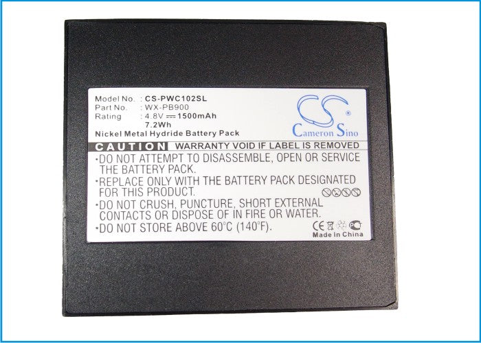Replacement Battery for Panasonic  PB-900I – Wireless Headset – 1500mAh / 7.20Wh / 4.8V