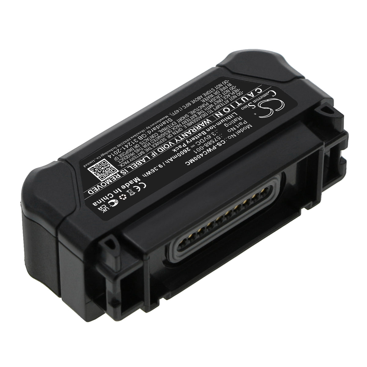 Replacement Battery for Panasonic WV-BWC4000 – Body Camera – 2600mAh / 3.6V