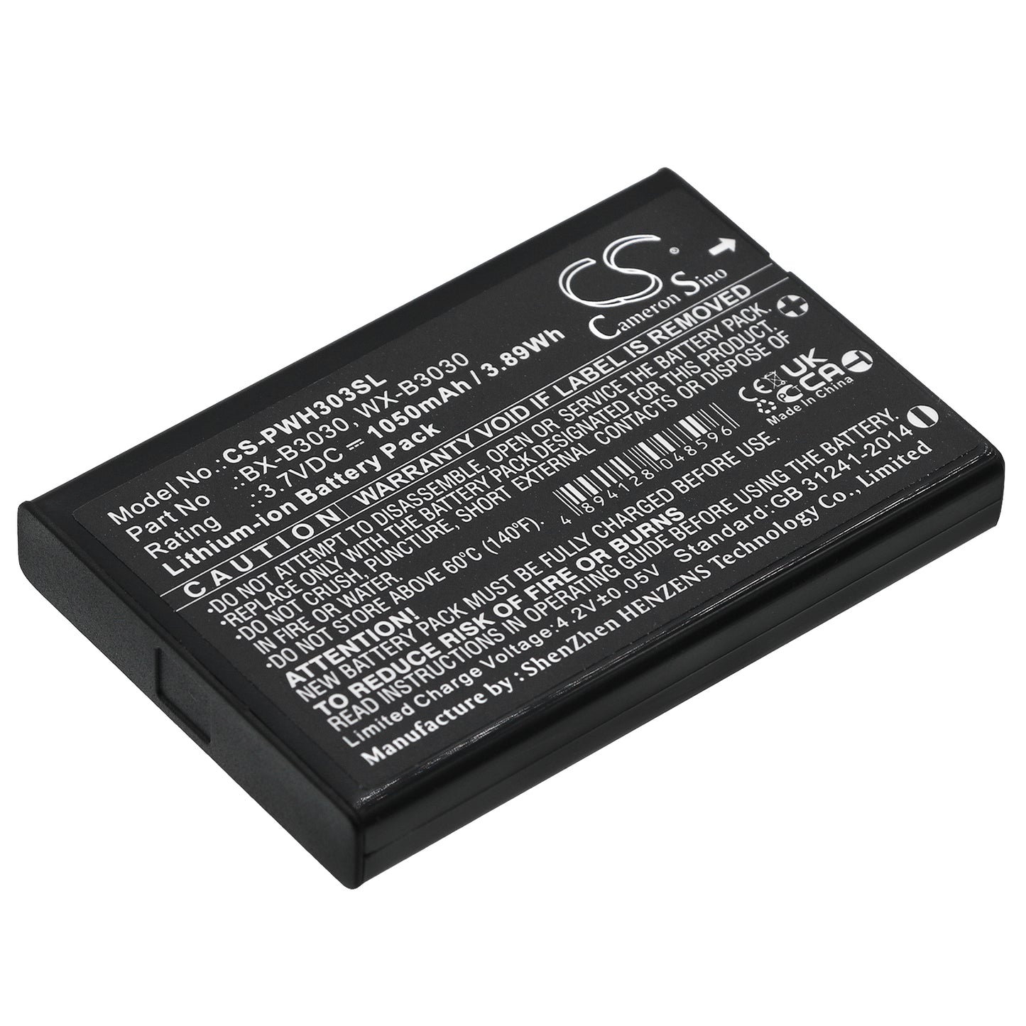 Replacement Battery for Panasonic | Listen Technologies WX-H3030 – Wireless Headset – 1050mAh / 3.7V - image 1