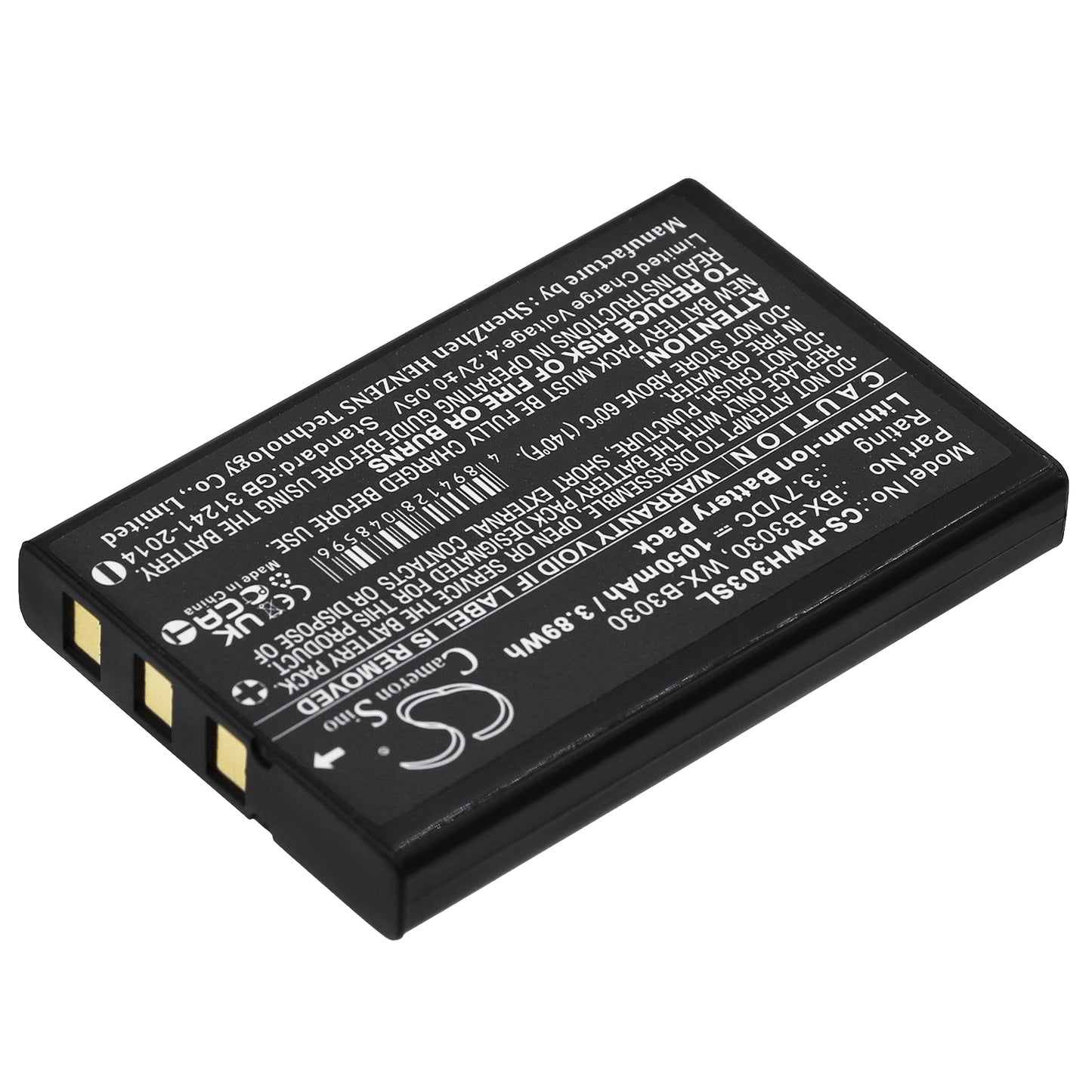 Replacement Battery for Panasonic | Listen Technologies WX-H3030 – Wireless Headset – 1050mAh / 3.7V - image 2